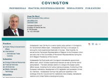 Screenshot Covington website: Jean De Ruyt