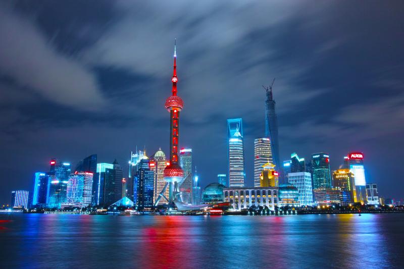 Shanghai skyline. 