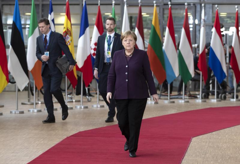 Merkel attends European Council