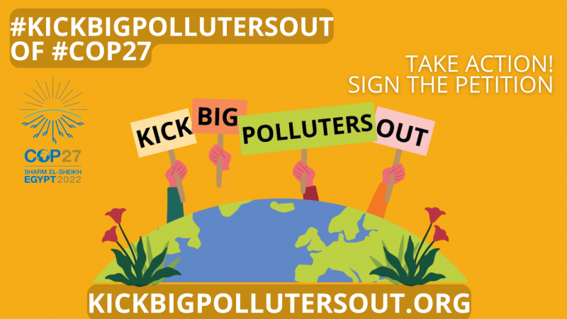 Kick Big Polluters Out of COP27