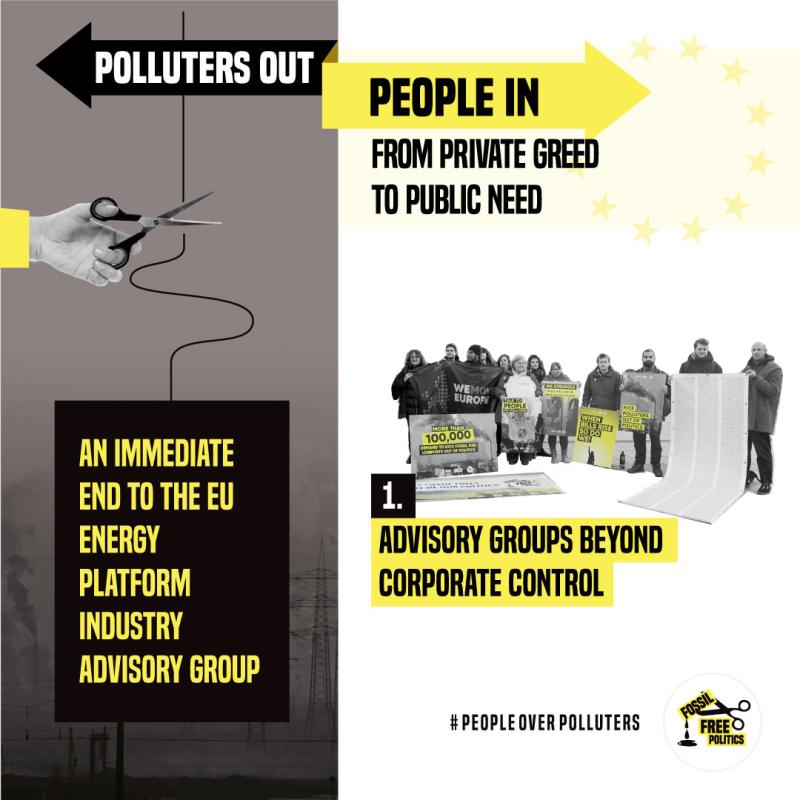 Polluters Out, People In