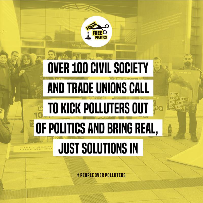 100+ CSOs call to kick polluters out